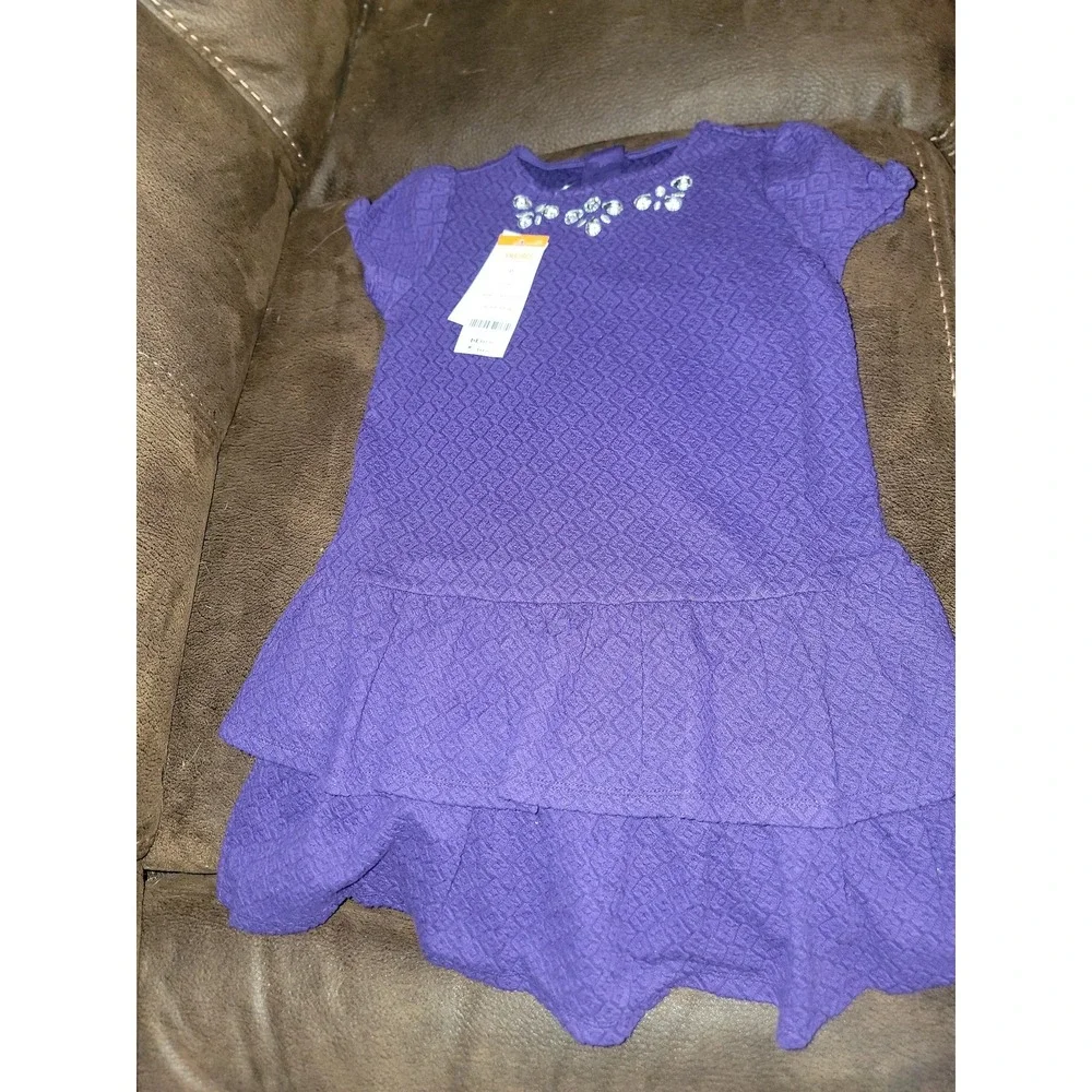 Gymboree‎ plum party purple fall dress jewel neckline size 5t nwt